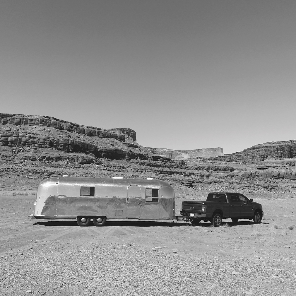 1967 Airstream: Leon’s restored Airstream on its inaugural cross country drive, 2017